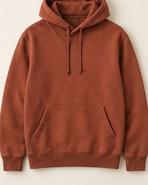 Sudadera color ladrillo