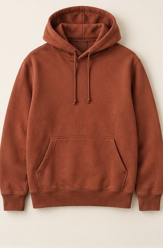 Sudadera color ladrillo