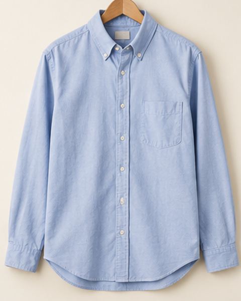 Camisa Oxford celeste