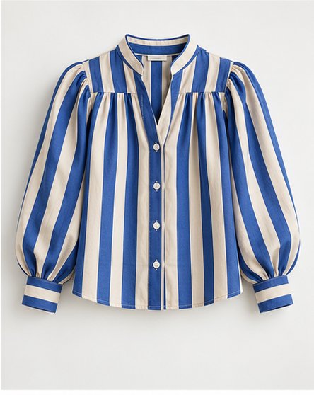 Blusa de rayas azules
